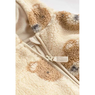 Áo khoác lông gấu Next sz 0-24M