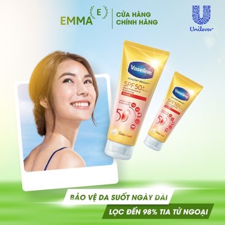 Serum chống nắng cơ thể Vaseline 50x bảo vệ da với SPF 50+ PA++++ 300ml, Dưỡng thể Vaseline chống nắng 50x