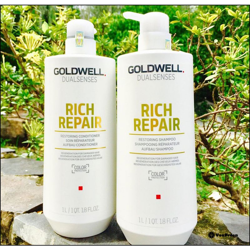Dầu Gội Xả GOLDWELL Dưỡng Ẩm Phục Hồi GOLDWELL 1000ml