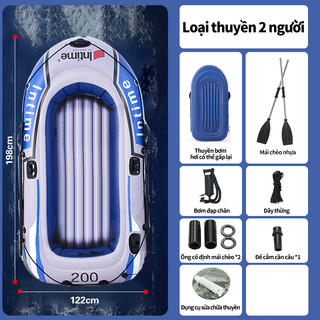Thuyền hơi, xuồng hơi giành cho 2 người lớn chính hãng Intime YT-097, thuyền hơi câu cá.