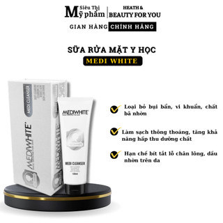 Sữa rửa mặt ngừa mụn medi white - medi cleanser - sữa rửa mặt ngừa mụn, sạch sâu