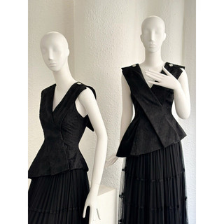 Set áo ren peplum nhẹ chân váy xoè