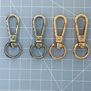 (1 cặp) Móc cua lọt lòng 1.2cm, không chữ, màu Vàng và màu Bạc