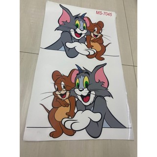 Tem decal Tôm & Jerry Dán trang trí xe máy , xe tải , xe con , hình dán mèo chuột siêu đẹp