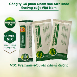 COMBO Trải Nghiệm MIX 3 GÓI Premium, Nguyên Bản, Ít Đường Tinh Bột Kháng Dr. Ruột Tự Nhiên 