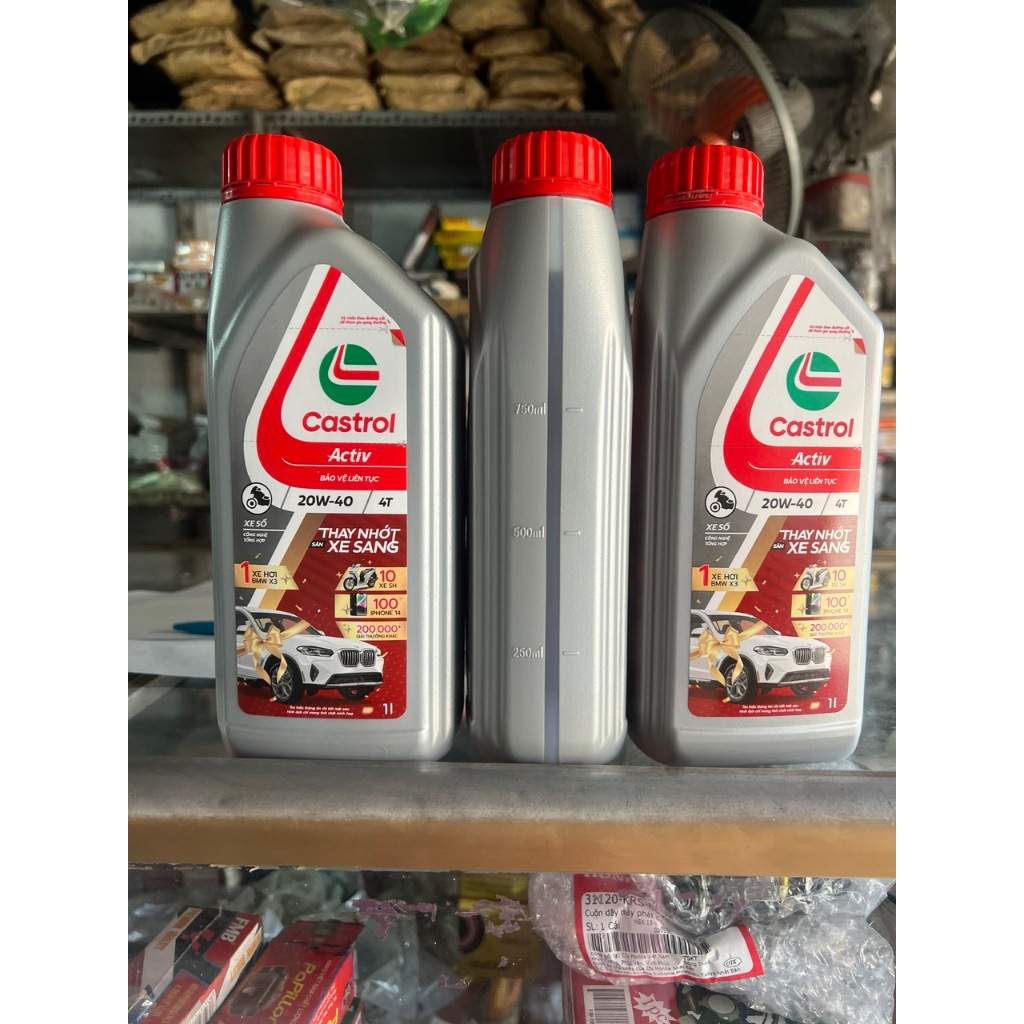 [HCM]Nhớt Castrol Activ 20W40 - 1 lit