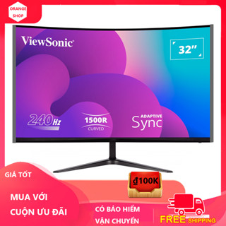  ORANGE Màn hình cong 22 24 27 32 inch Tốc độ làm mới 165HZ IPS Cáp HDMI Bảo hành 1 năm 