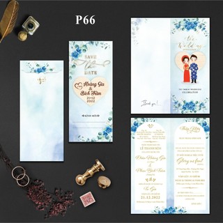 Thiệp cưới P66 combo 200 thiệp