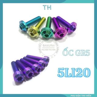 Ốc gr5 5li20 đầu dù, đầu trụ gắn các vị trí tương thích trên xe máy ( giá 1 con )