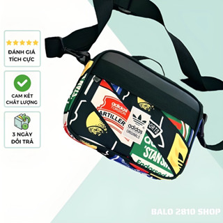 Túi đeo chéo thời trang nam nữ DAS GRAPHIC PACKAGE size 25x20 cm form đẹp dây đeo chắc chắn chất liệu vải polyester