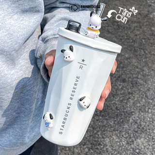 Ly giữ nhiệt Tyeso x Star.B dung tích 600ml ống hút inox, chống tràn, cốc giữ nhiệt Fan House khắc tên theo yêu cầu