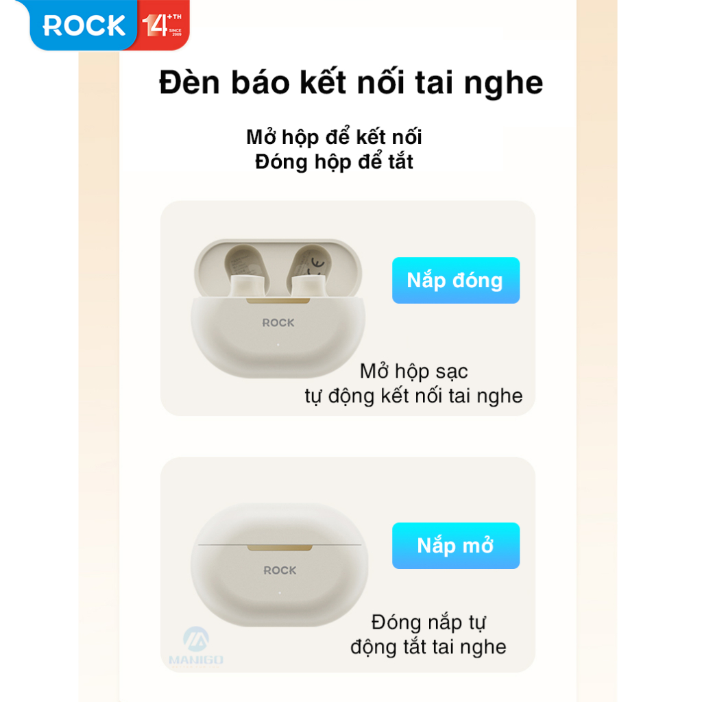 Tai nghe bluetooth không dây nhét tai Rockspace EB900 TWS có mic hàng chính hãng bảo hành 12 tháng | BigBuy360 - bigbuy360.vn