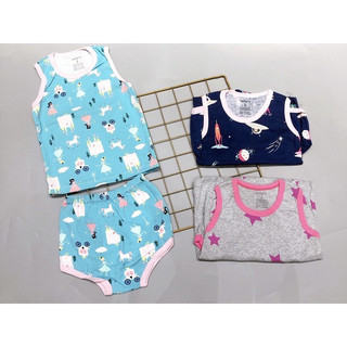 Combo 3 bộ bé gái thun borip