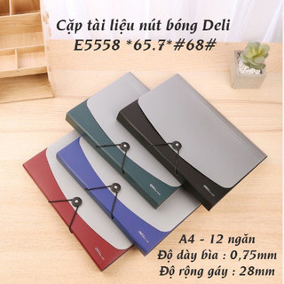 Cặp tài liệu 12 ngăn deli e 5558