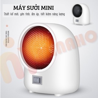 Máy sưởi mini để bàn 400w - quạt sưởi nhỏ gon siêu ấm, tiện lợi, an toàn, chế độ tự ngắt qs03