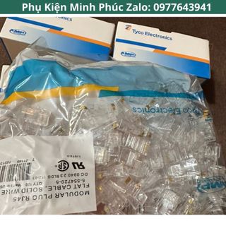 Hạt mạng Rj45 AMP Chính Hãng (100 hạt/ hộp)