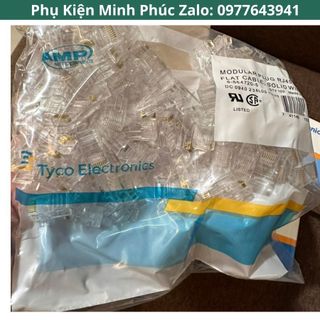 Hạt mạng Rj45 AMP Chính Hãng (100 hạt/ hộp)