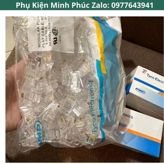 Hạt mạng Rj45 AMP Chính Hãng (100 hạt/ hộp)