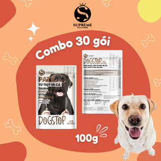 Combo Pate CHO CHÓ 30 gói mix vị, mỗi gói 100 gram