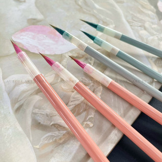 Set cọ vẽ màu nước - Cọ thư pháp lông sói mix lông cừu