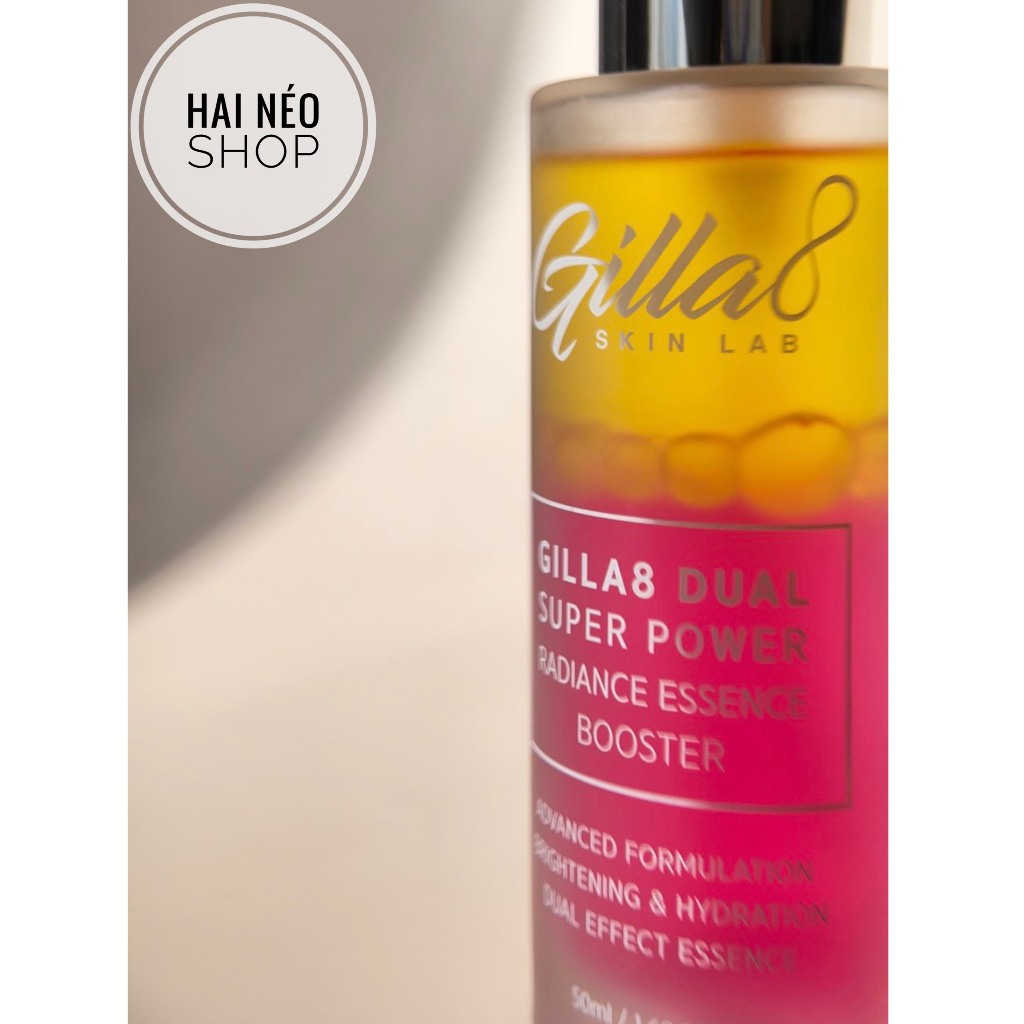 Tinh chất 5% Arbutin, Niacinamide & Vitamin C ức chế Melanin, mờ sạm nám, trắng da bật tone GILLA8 Dual