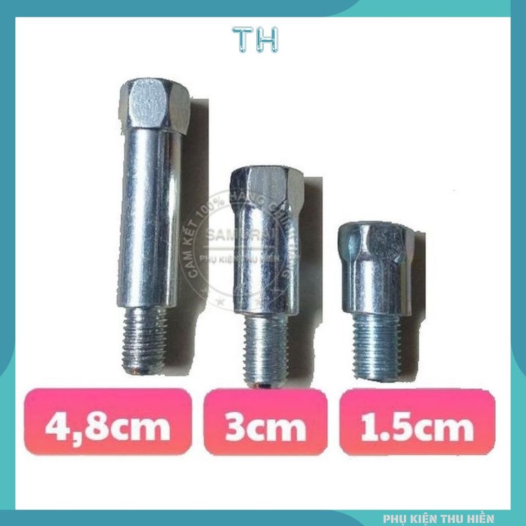 Ốc Nâng Chân Kính Loại Dài Chân 10Li Ra Lỗ 10Li Gen Thuận dành cho xe chân kính thụt sâu