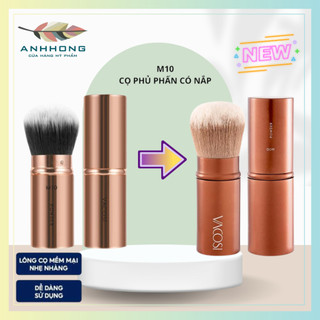 Cọ Phấn Phủ Và Má Hồng Vacosi Bỏ Túi Đầu Tròn Dạng Vặn M10