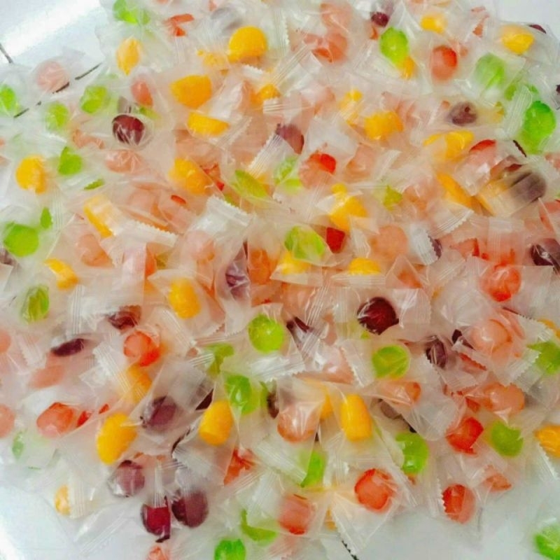 Túi 500g Kẹo dẻo trái cây lột vỏ siêu ngon