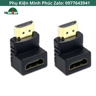 Đầu nối hdmi âm dương chuyển đổii hdmi bẻ góc chữ l 90 độ
