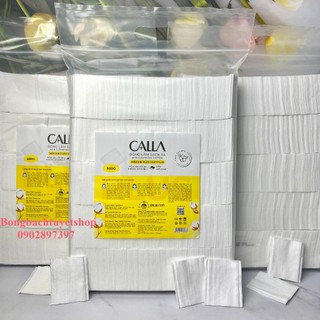 BÔNG TẨY TRANG BỀ MẶT MỊN CALLA gói 500gr size 5x6cm - Bông tẩy trang làm sạch da Bông Bạch Tuyết Calla Mềm Mịn 500Gr