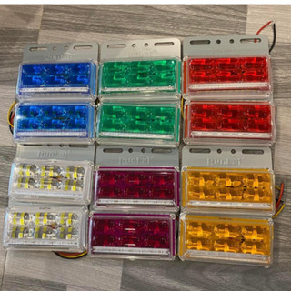 Combo 4 Đèn led sườn, đèn led hông xe tải Runlai 5006 điện 12v và 24v