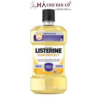 Nước súc miệng vị gừng listerine - gum protect/care zero alcohol mouthwash 750ml