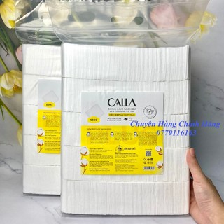 BÔNG TẨY TRANG BỀ MẶT MỊN CALLA 500gr chính hãng Bông Bạch Tuyết - Bông tẩy trang làm sạch da mềm mịn Calla 500gr