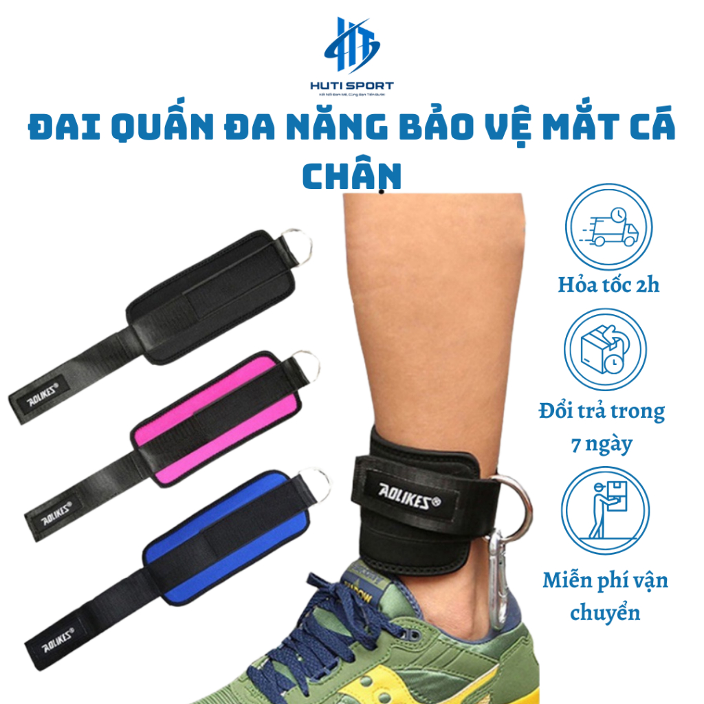 Băng Mắt Cá Chân, Đai Quấn Đa Năng Bảo Vệ Mắt Cá Chân Tập Gym Thể Hình Chính Hãng Aolikes AL7129