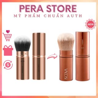 Cọ phấn phủ và má hồng vacosi bỏ túi đầu tròn dạng vặn m10