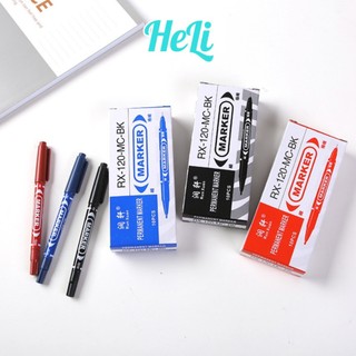 (CÂY NHỎ) BÚT LÔNG MARKER ĐÁNH DẤU 2 ĐẦU TIỆN DỤNG CHẤT LƯỢNG 3 MÀU
