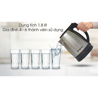 Bình đun siêu tốc Kangaroo 1.8 lít KG-338 Mới 100%