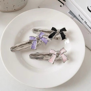Kẹp tóc mái nơ dễ thương cho nữ