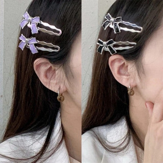Kẹp tóc mái nơ dễ thương cho nữ