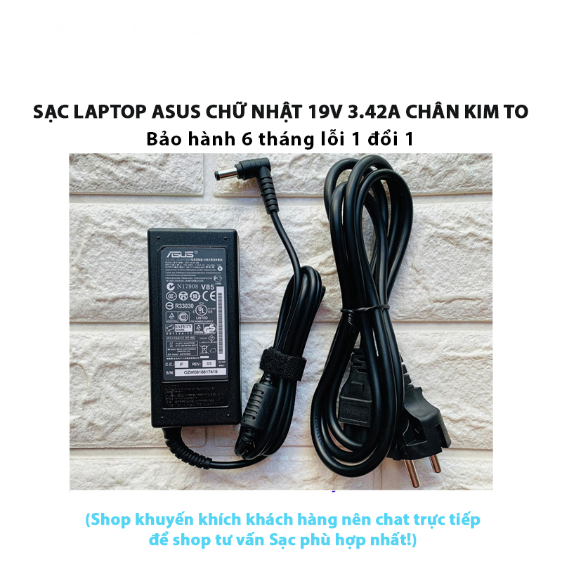 Sạc laptop Asus 19V-3.42A  – ZIN