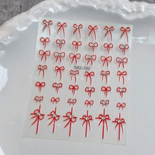 Miếng dán móng tay 5D có đá nail sticker 5D nơ dán móng - Ann933233