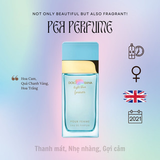 10ml nước hoa nữ dg light blue eau intense | nước hoa nhà đậu - pea perfume
