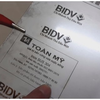 Máy in tem kim loại điện hóa