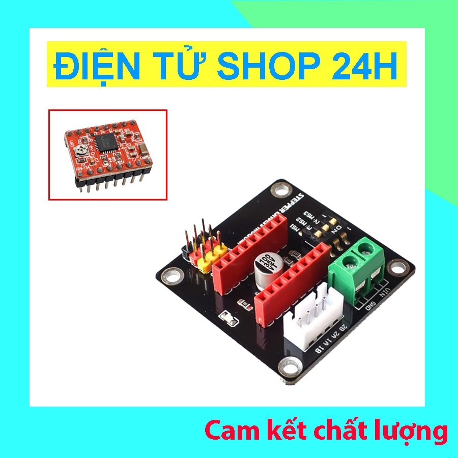 Đế ra chân Driver động cơ bước A4988, DRV8825
