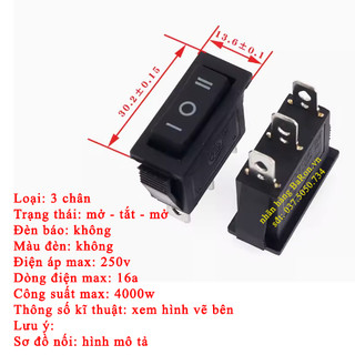 Công tắc 3 trạng thái on-off-on dùng thay thế ổ điện
