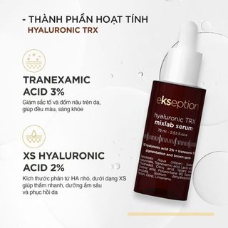 Serum Ekseption Hyaluronic TRX 3% Tranexamic Acid mờ nám, sáng da