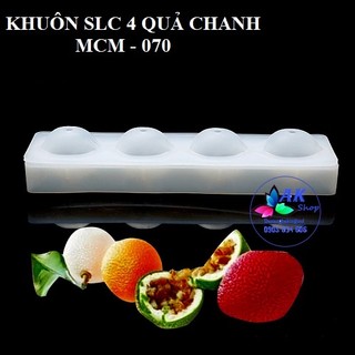 KHUÔN SILICON 4 QUẢ CHANH / 2504.019