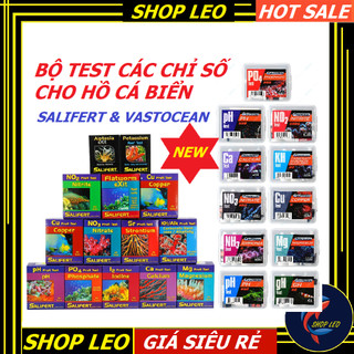 Bộ test kh,no3,po4,ca, mg,ph,no2, nh3,.. của salifert và vastocean-bộ test chất lượng nước cho bể nước mặn - hồ cá cảnh