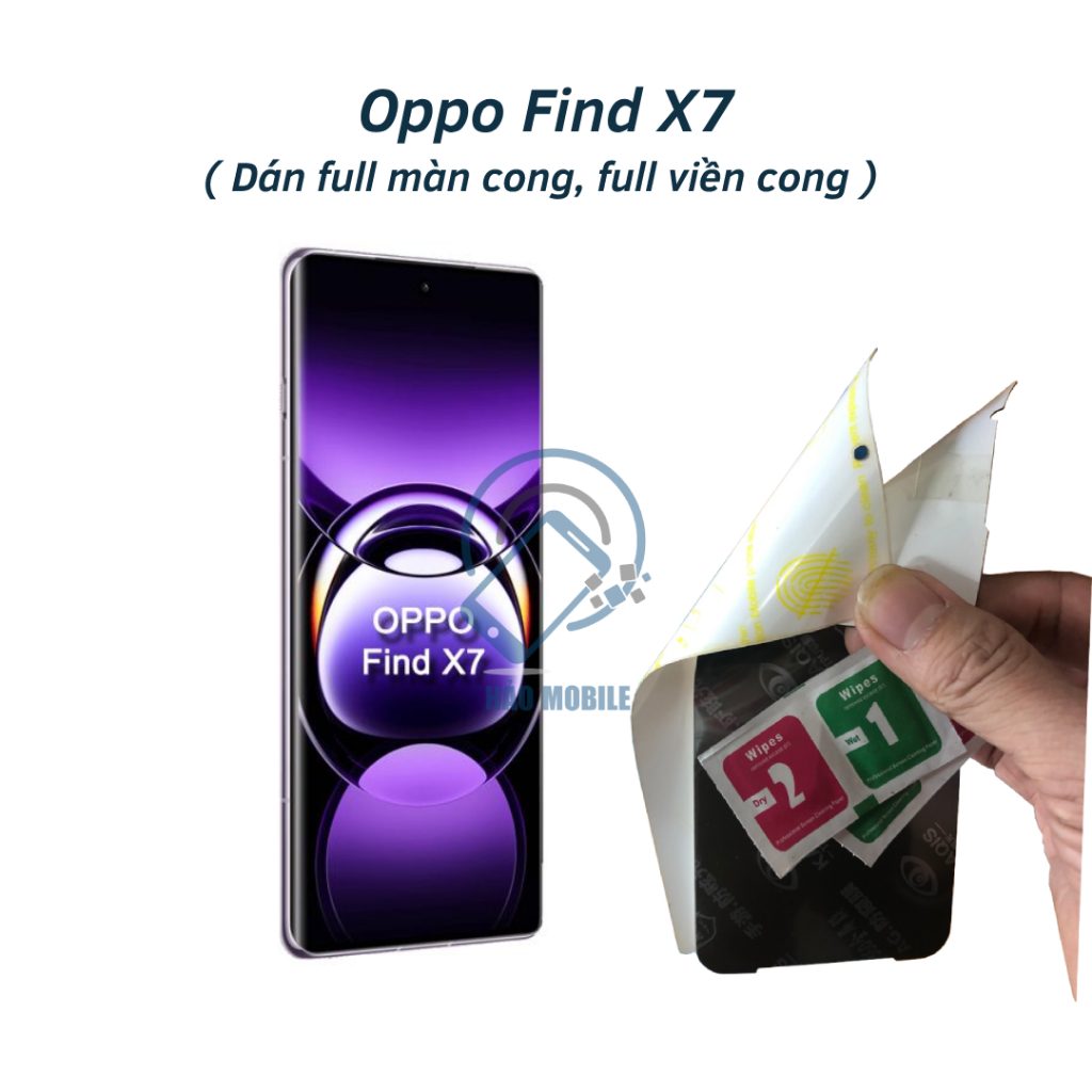 Dán PPF cho Oppo Find X7 ( trong suốt và chống nhìn trộm ) dán full màn cong