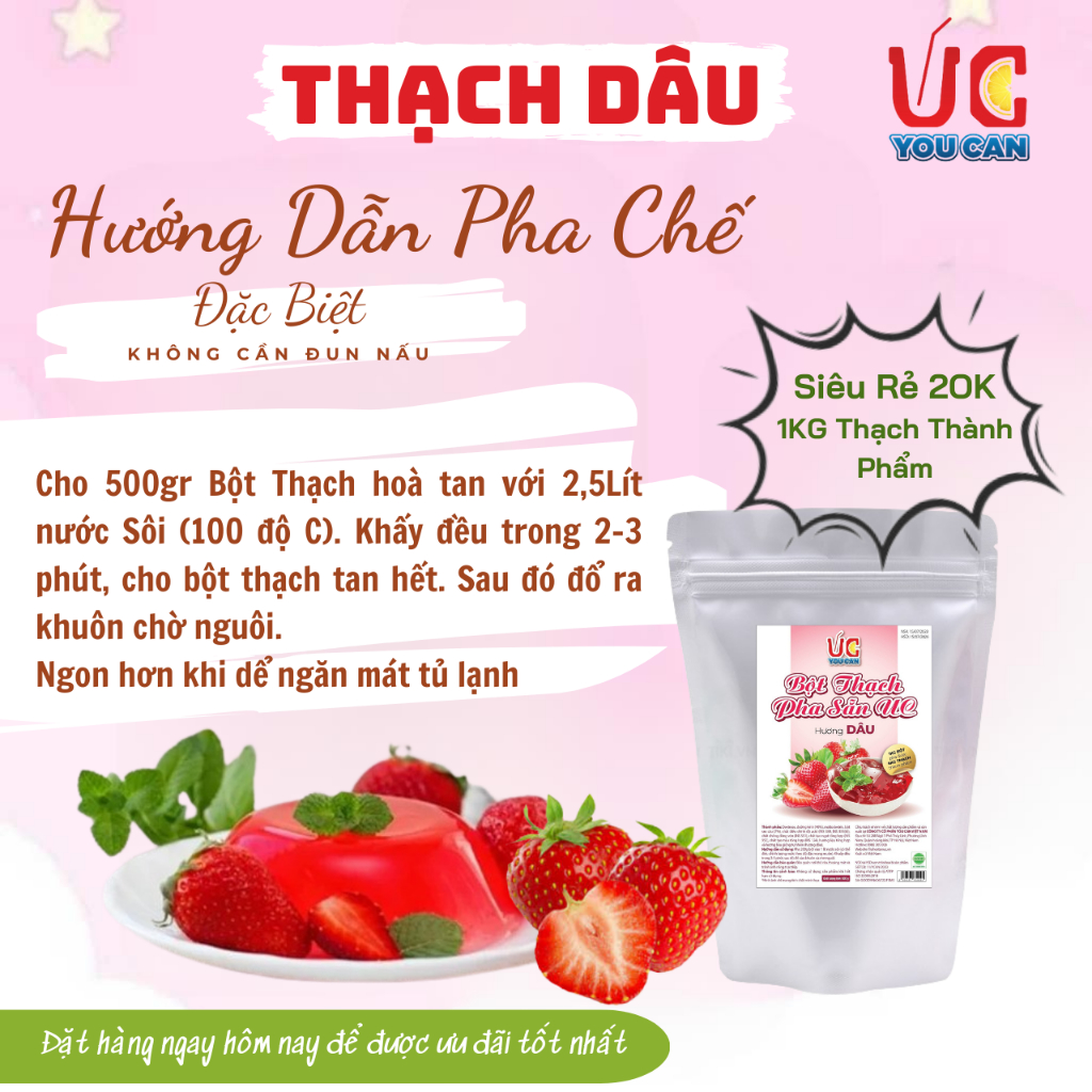 Trà UC(1 gói 1kg) Các Vị Trà Chanh, Trà Tắc, Đồ Uống Giải Khát, Thơm Ngon, Chuẩn Vị, Dễ Pha